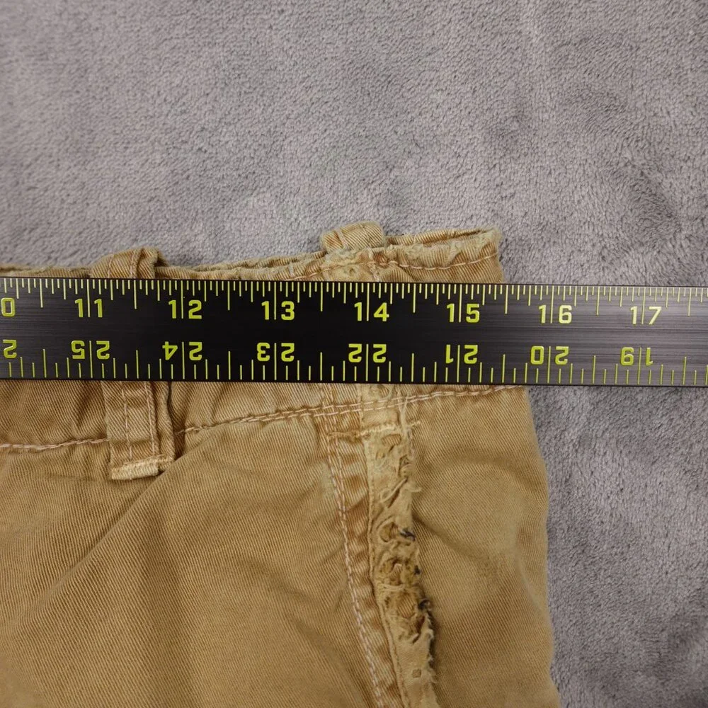 Vintage Abercrombie and Fitch chino pant men's 30x30 tan distressed Y2K - Picture 7 of 15